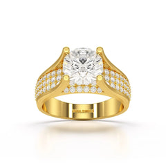 2.6 CT Round Cut Lab Diamond Ring Jama Jewels