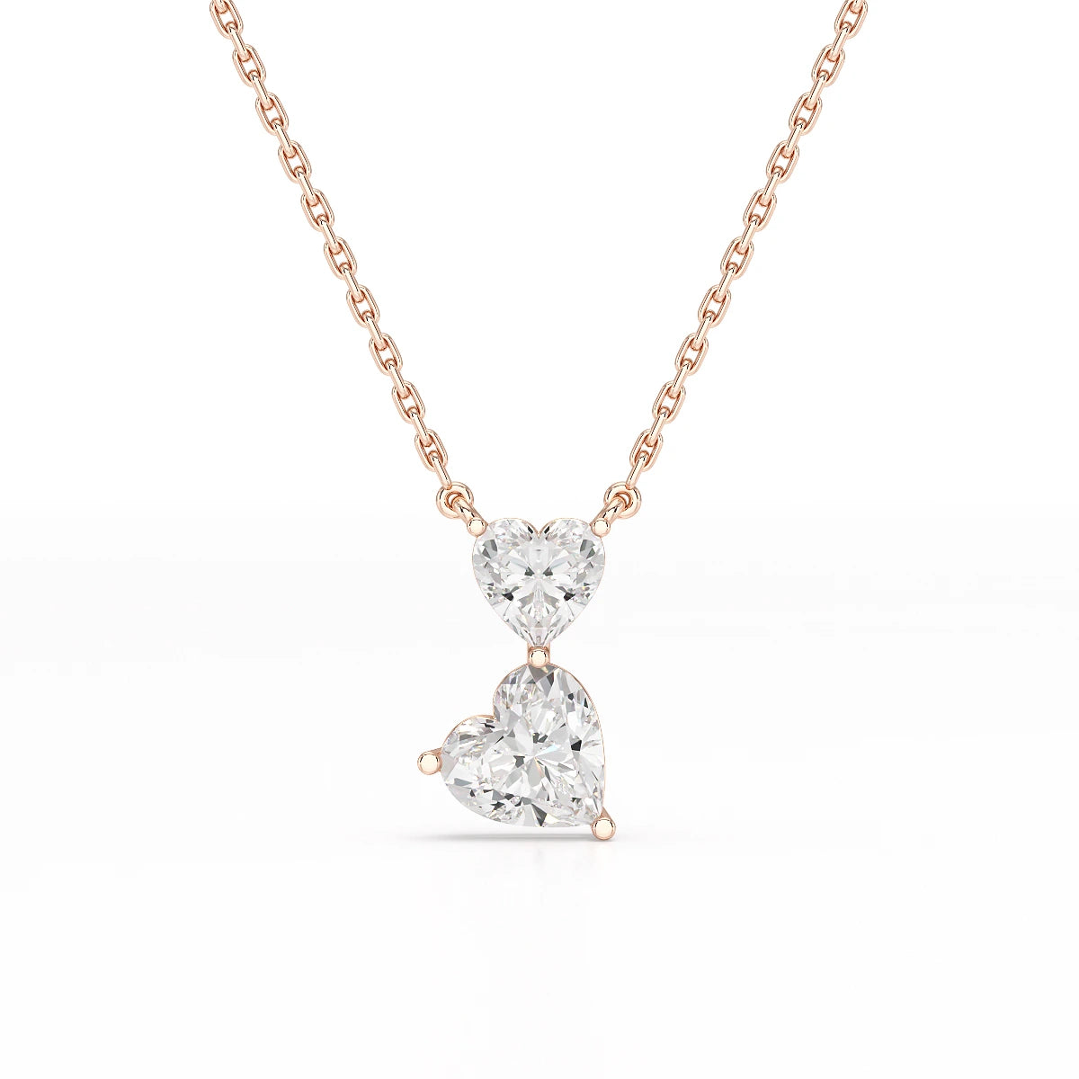 2.83 CT Heart Shaped Lab Diamond Chain Pendant