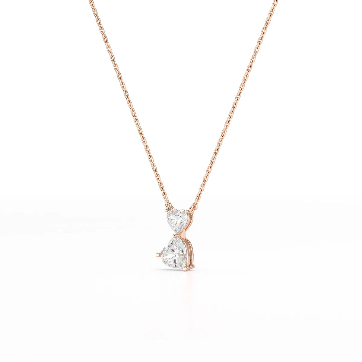 2.83 CT Heart Shaped Lab Diamond Chain Pendant