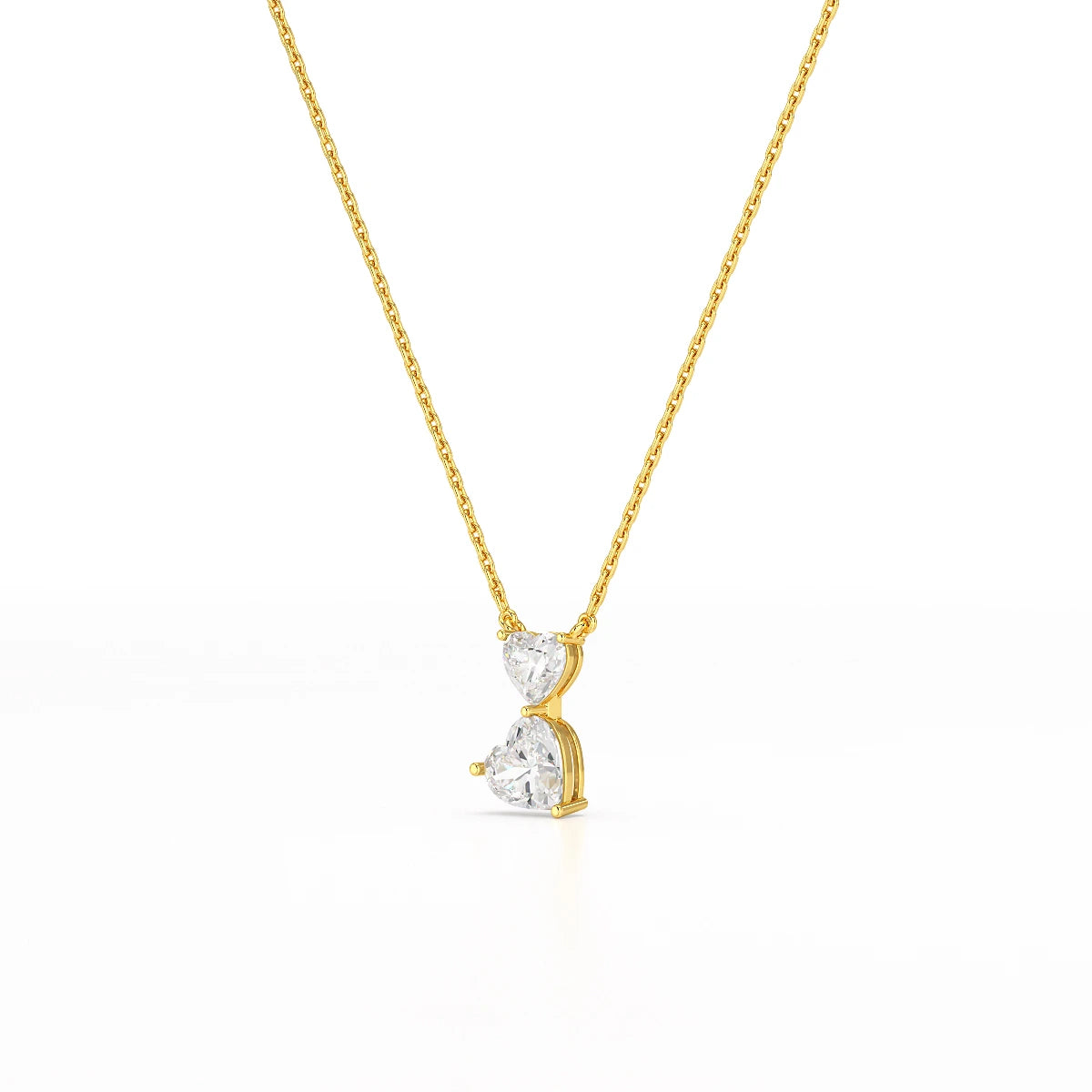 2.83 CT Heart Shaped Lab Diamond Chain Pendant