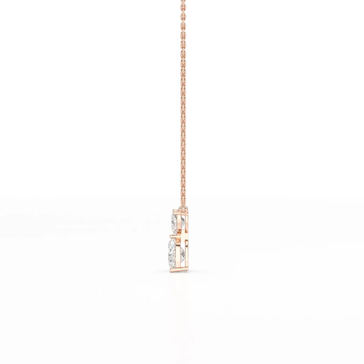 2.83 CT Heart Shaped Lab Diamond Chain Pendant