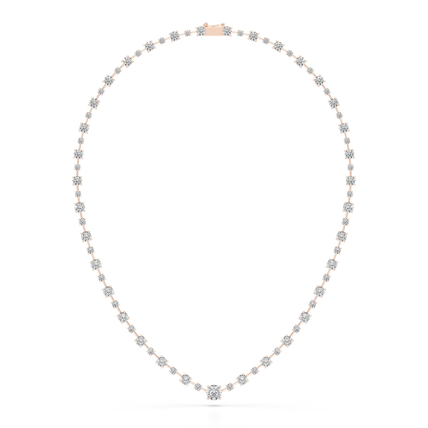 23.28 CT Lab Diamond Round Necklace