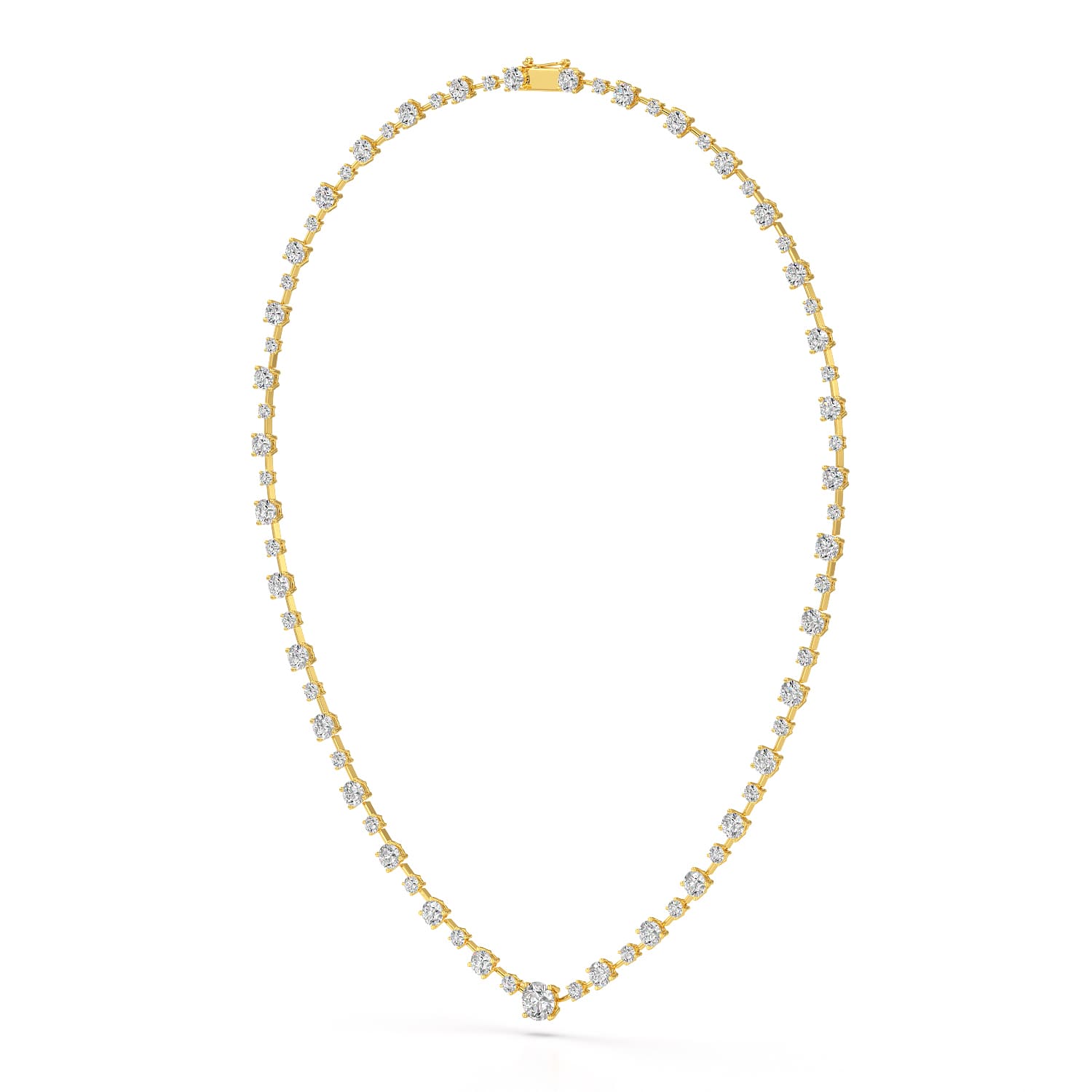 23.28 CT Lab Diamond Round Necklace
