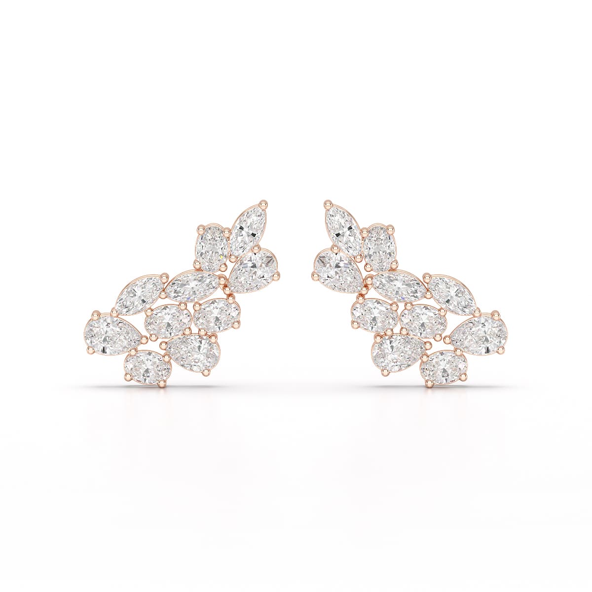 3.4 CT Multi Shape Lab Diamond Stud Earrings