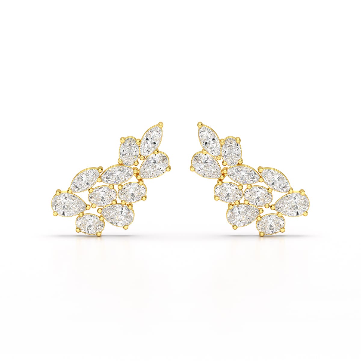 3.4 CT Multi Shape Lab Diamond Stud Earrings