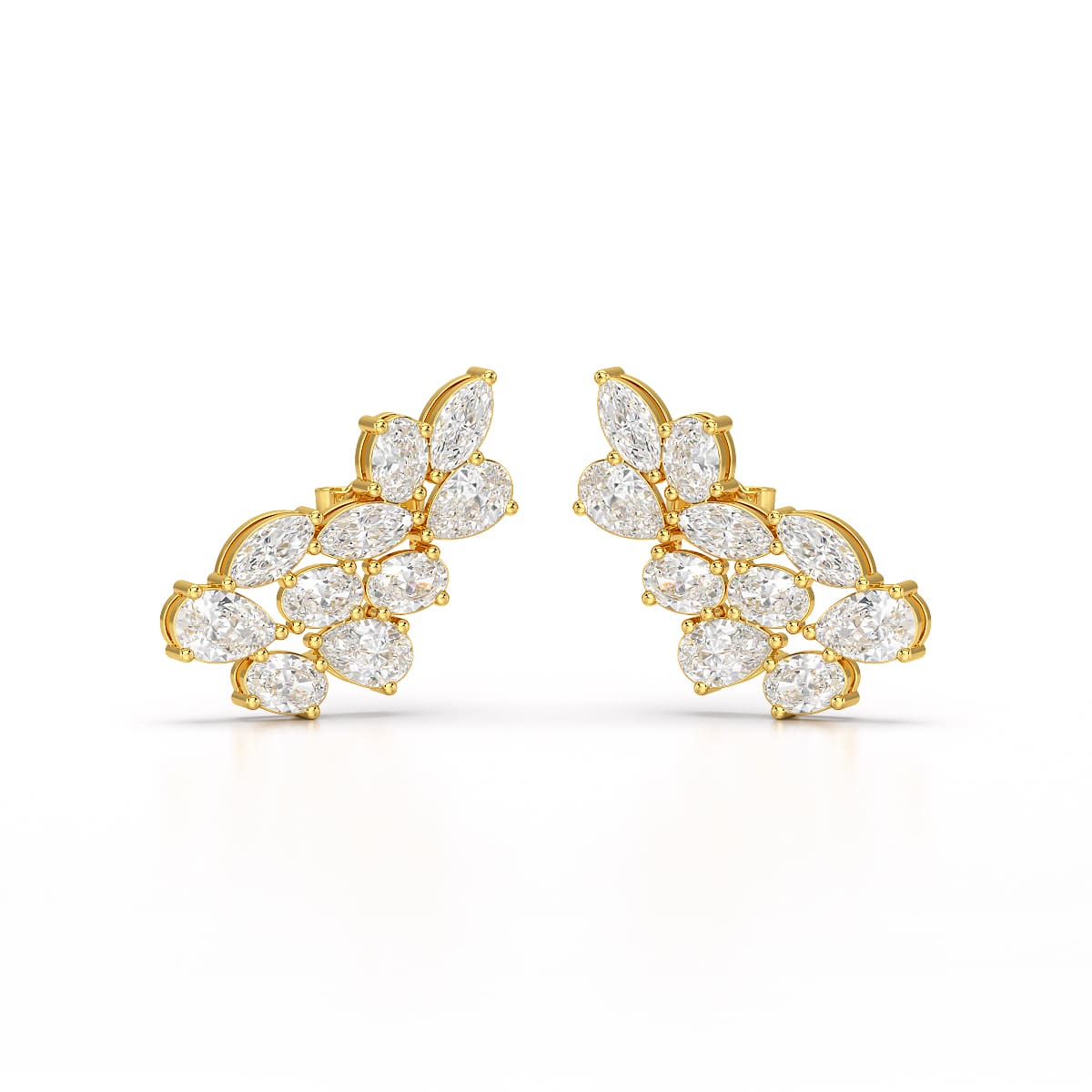 3.4 CT Multi Shape Lab Diamond Stud Earrings