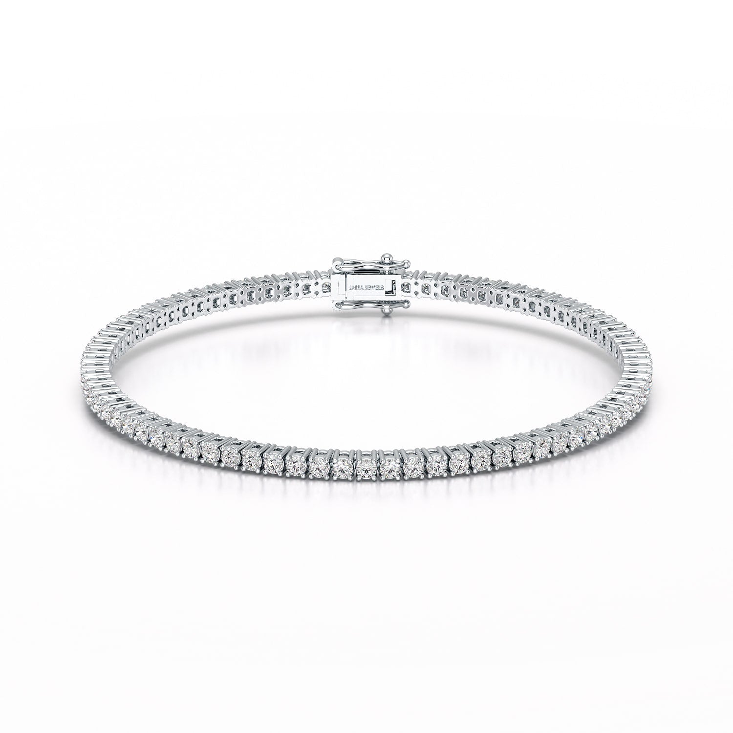 3.5 CT Round cut Lab Diamond Tennis Bracelet