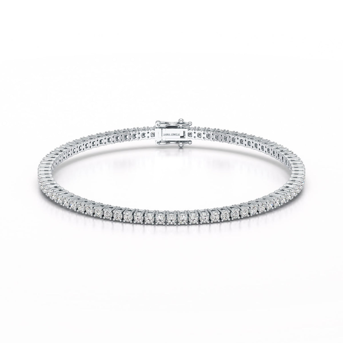 3.5 CT Round cut Lab Diamond Tennis Bracelet