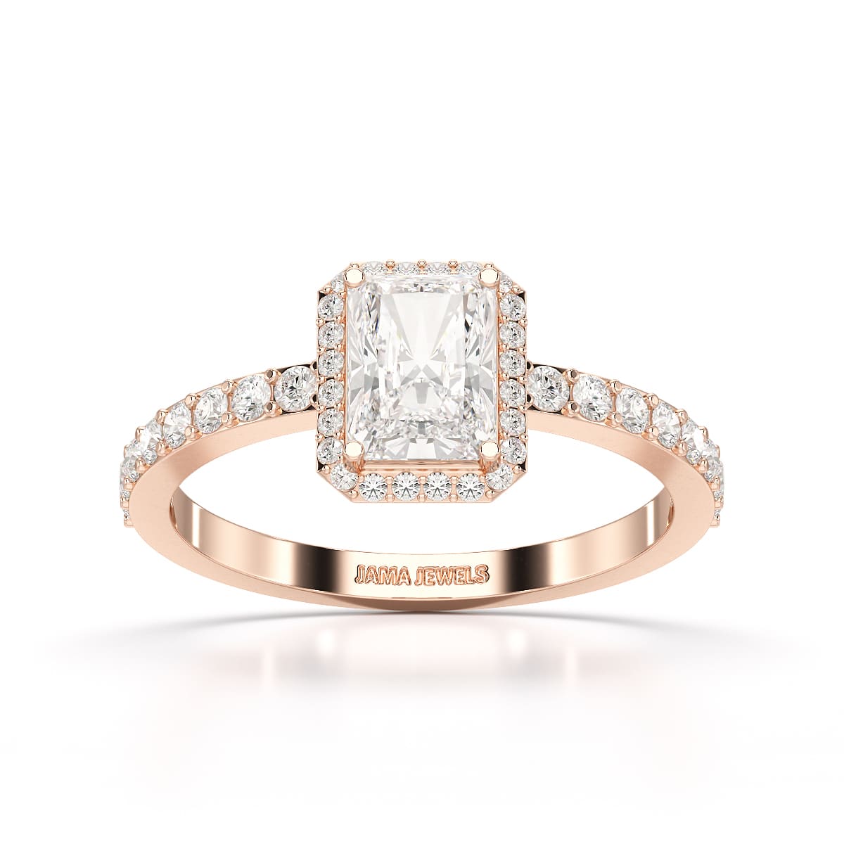 3.61 CT Lab Diamond Radiant Cut Ring