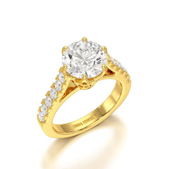 3.62 Carat Lab Diamond Engagement Ring - Jama Jewels 