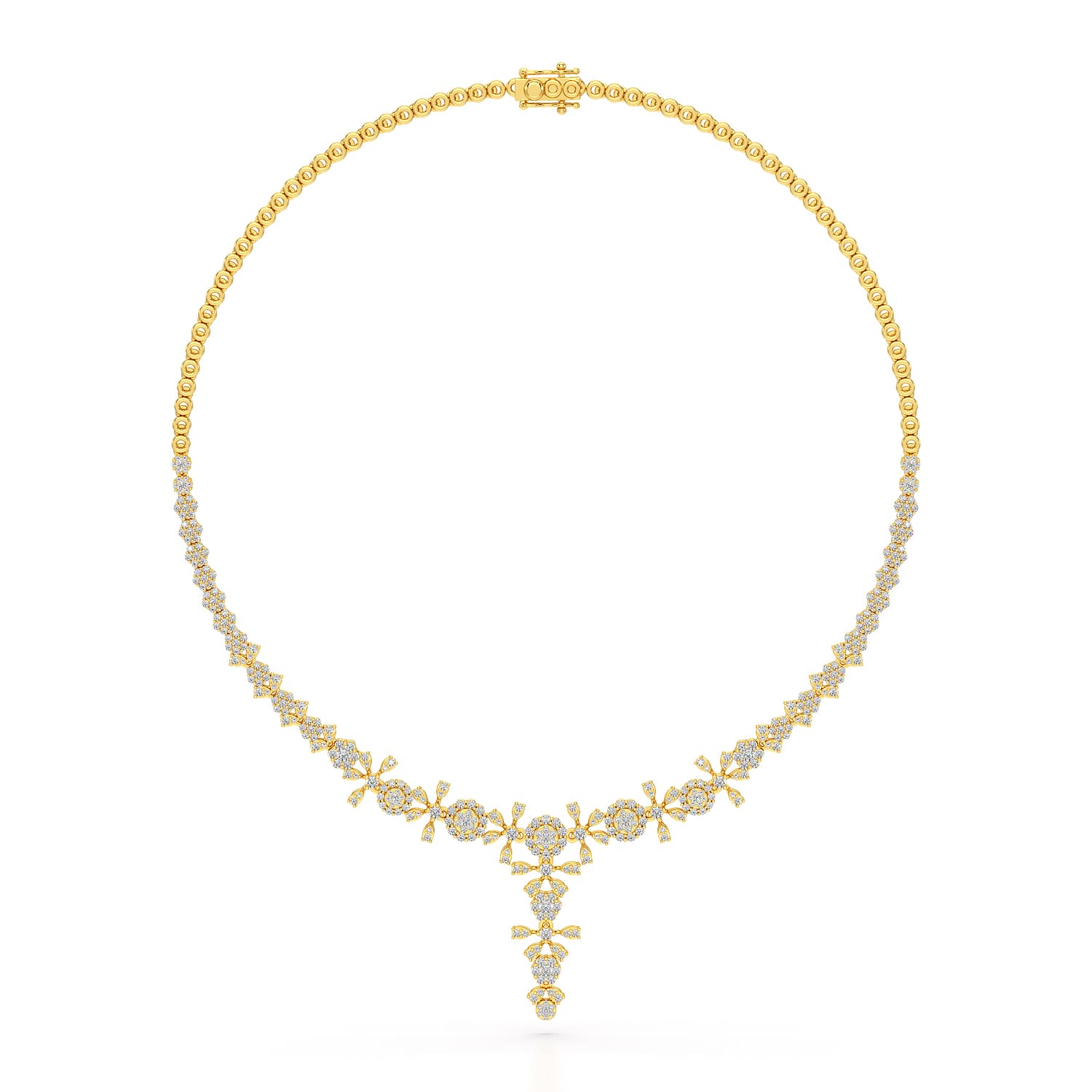 3.85 CT Lab Grown Diamond Drop Necklace