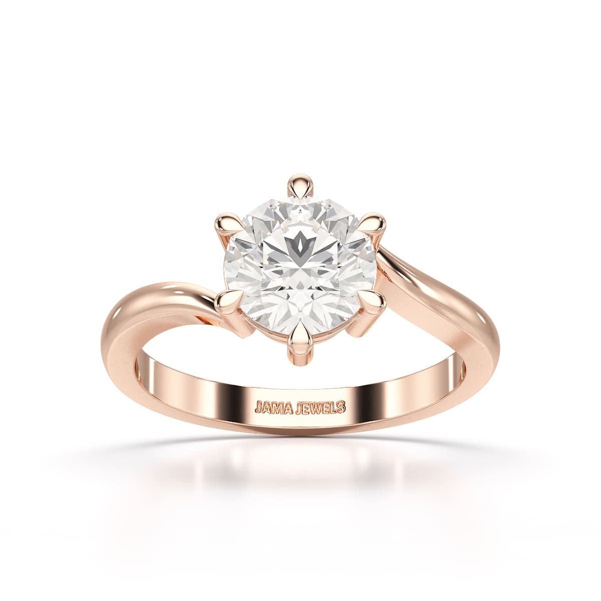 3 CT Lab Diamond Classic Solitaire Ring