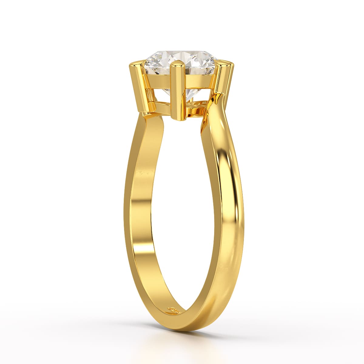 3 CT Lab Diamond Classic Solitaire Ring