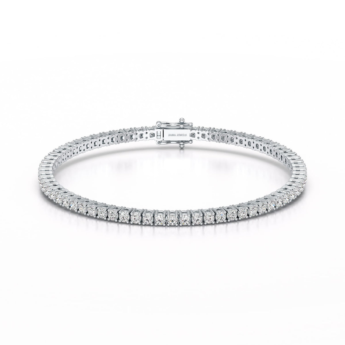 4.5 CT Round cut Lab Diamond Tennis Bracelet