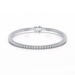 4.5 CT Round cut Lab Diamond Tennis Bracelet