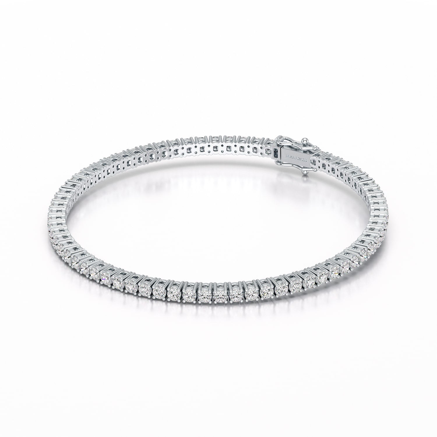4.5 CT Round cut Lab Diamond Tennis Bracelet