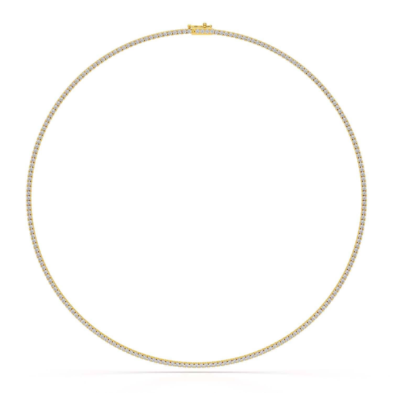 4.61 Carat Diamond Line Necklace