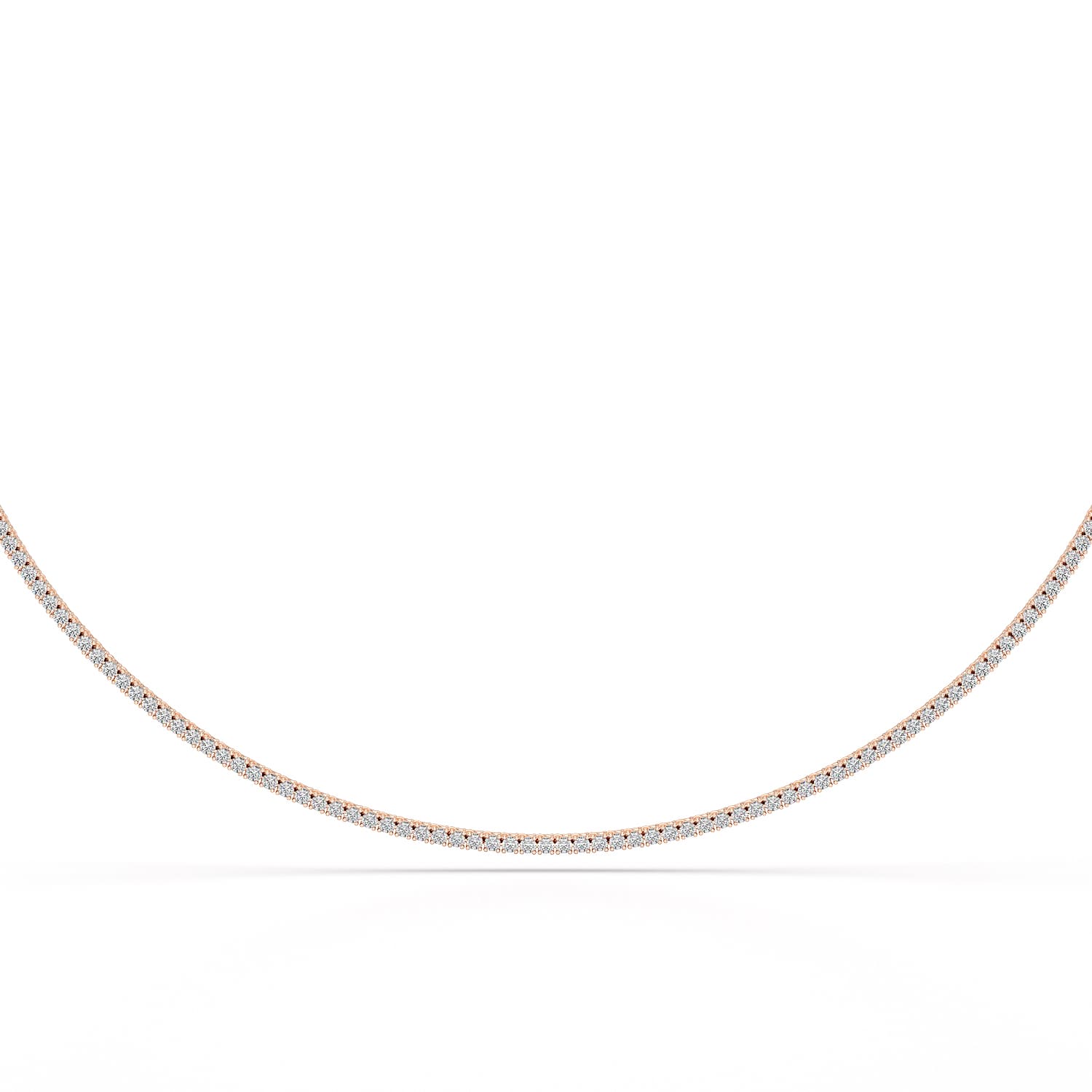 4.61 Carat Diamond Line Necklace