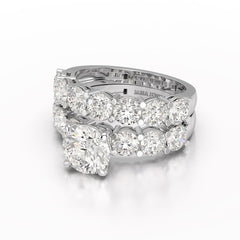 4.82 CT Lab Diamond Round Cut Ring