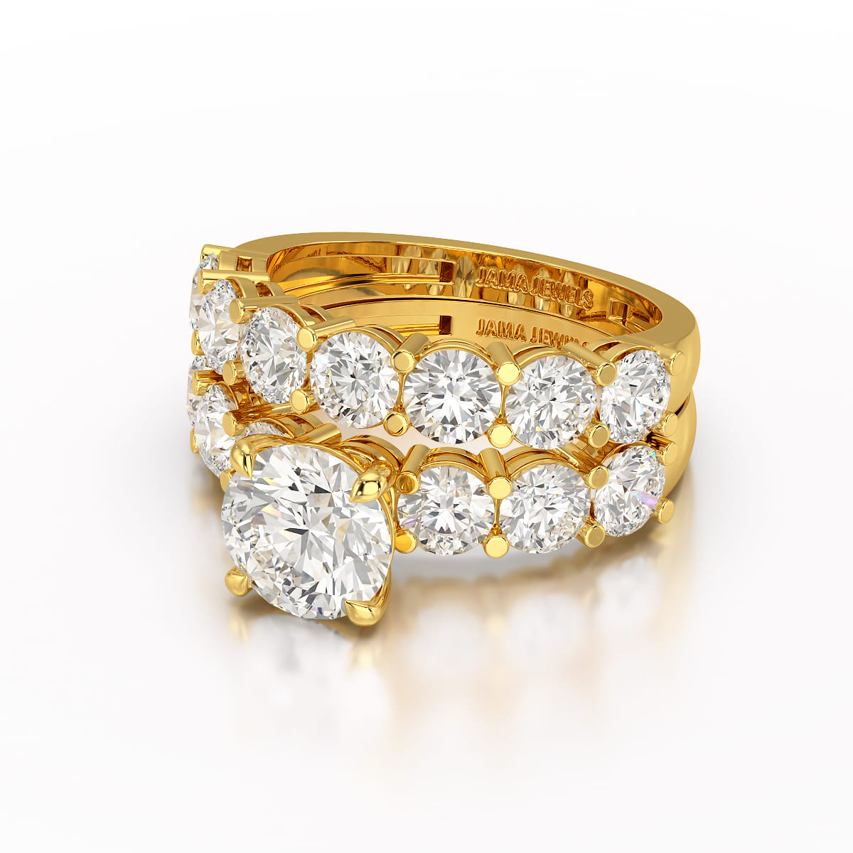 4.82 CT Lab Diamond Round Cut Ring