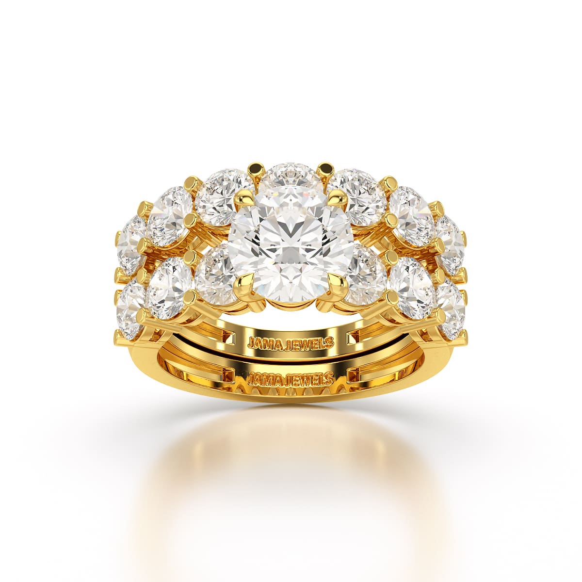 4.82 CT Lab Diamond Round Cut Ring