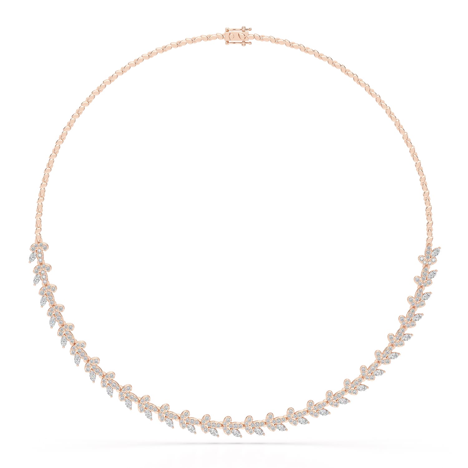 5.14 CT Marquise Shape Lab Grown Diamond Necklace