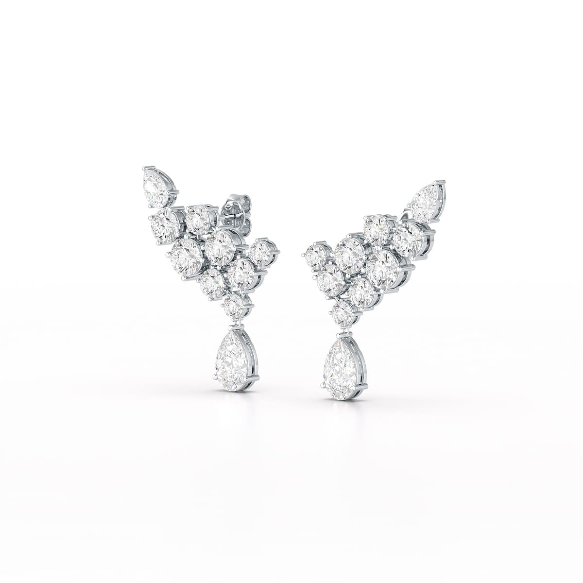 5.8 CT Lab Diamond Dangle Earrings