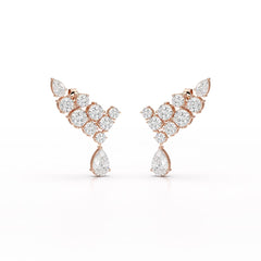 5.8 CT Lab Diamond Dangle Earrings