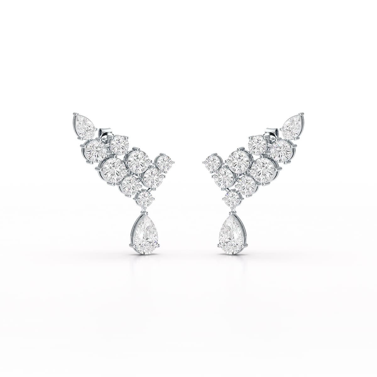 5.8 CT Lab Diamond Dangle Earrings