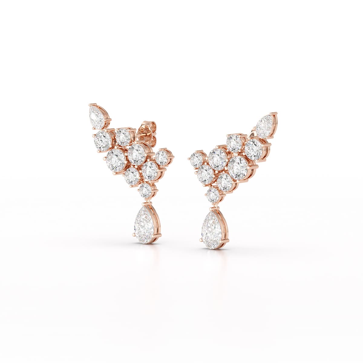 5.8 CT Lab Diamond Dangle Earrings