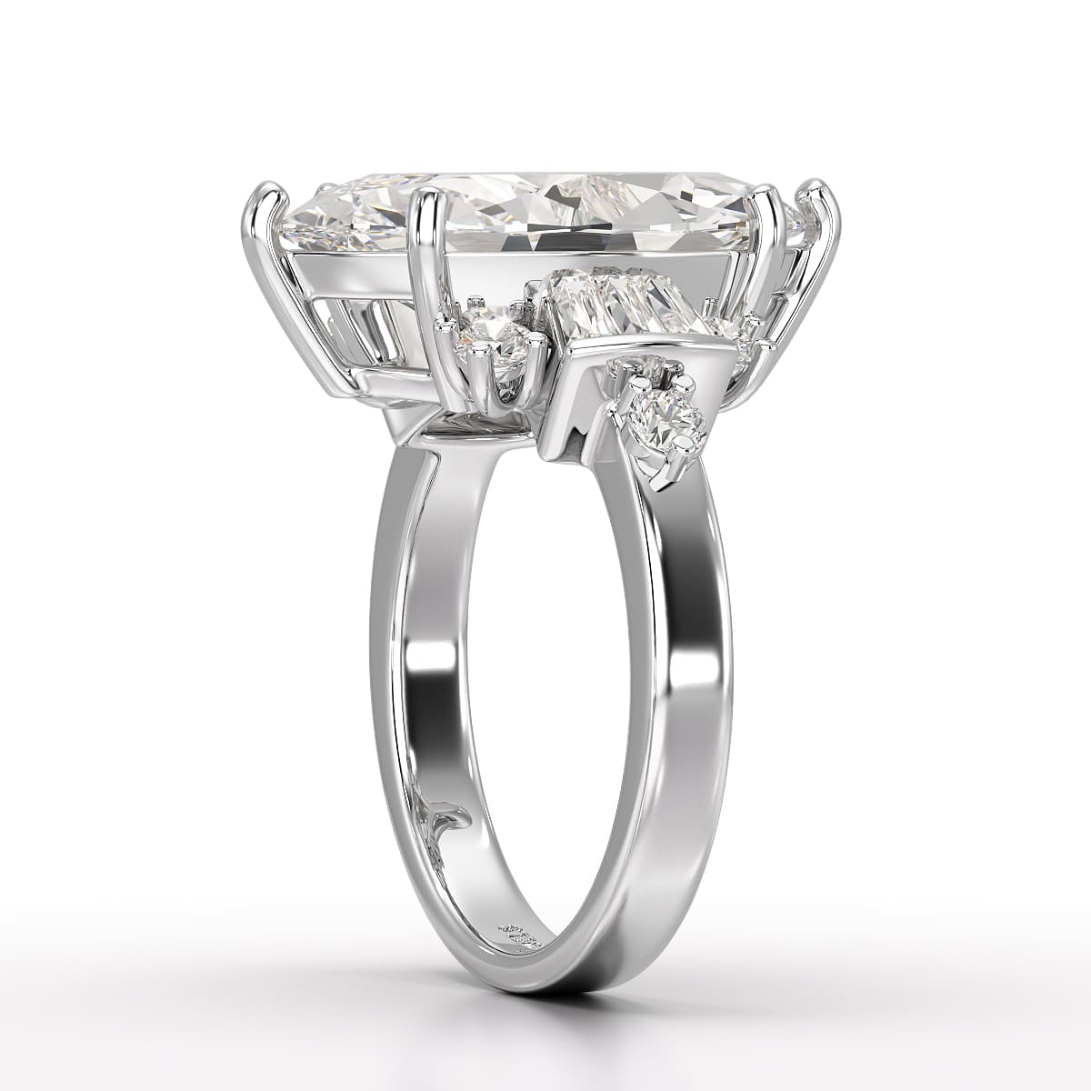 6.66 CT Marquise Cut Lab Diamond Wedding Ring - Jama Jewels 