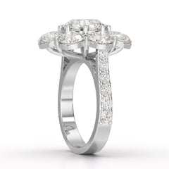 7.88 CT Halo Lab Diamond Round Cut Ring