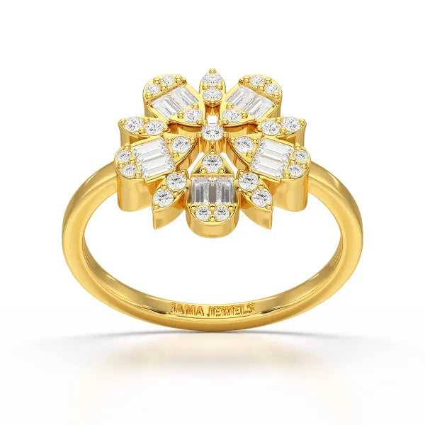 Baguette Cut 0.5 CT Lab Diamond Ring