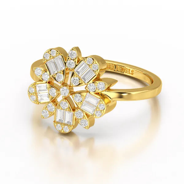 Baguette Cut 0.5 CT Lab Diamond Ring