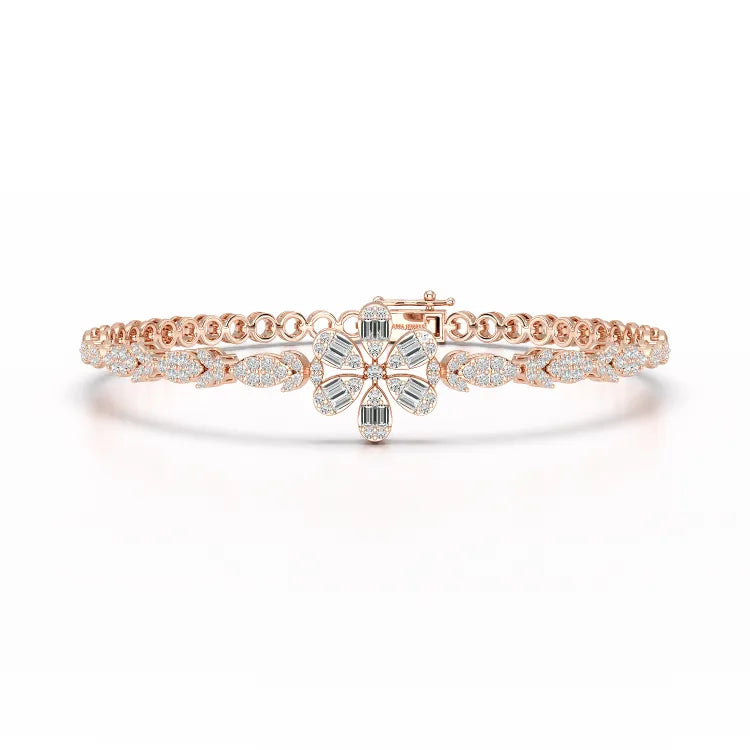 Baguette Cut 1.17 CT Lab Diamond Bracelet