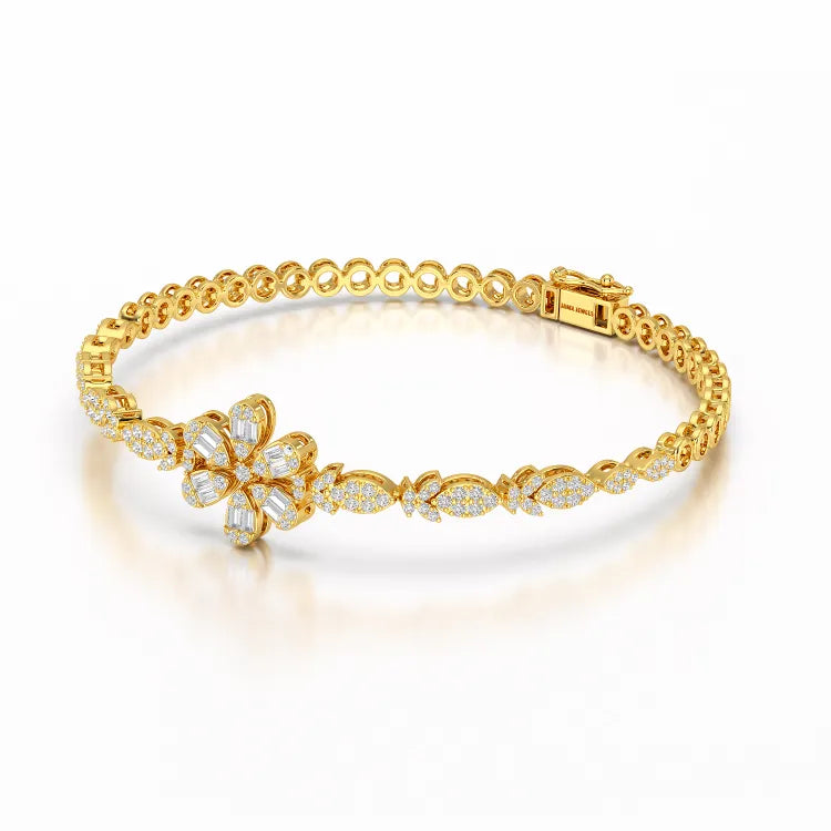 Baguette Cut 1.17 CT Lab Diamond Bracelet