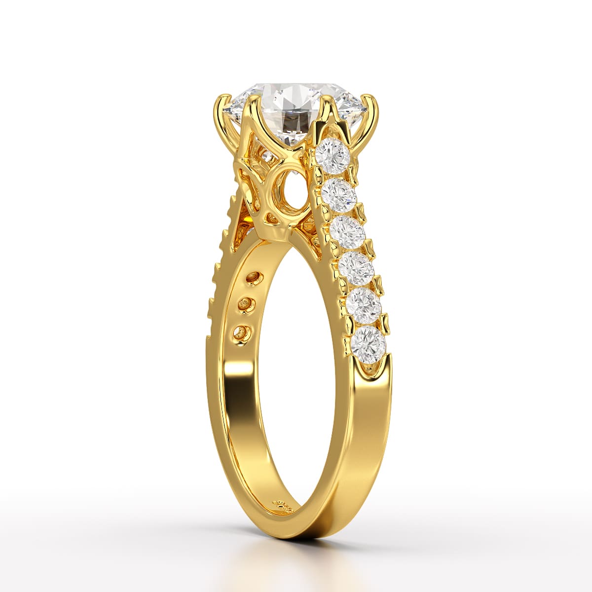3.62 Carat Lab Diamond Engagement Ring - Jama Jewels 