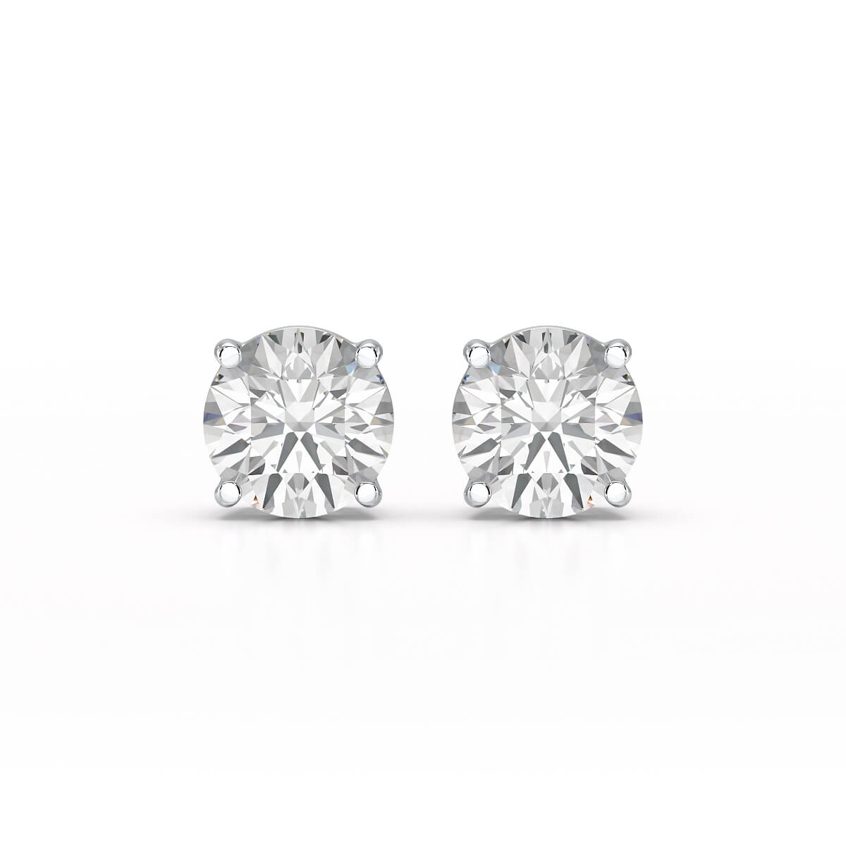 6.03 CT Lab Grown Diamond Round Earring