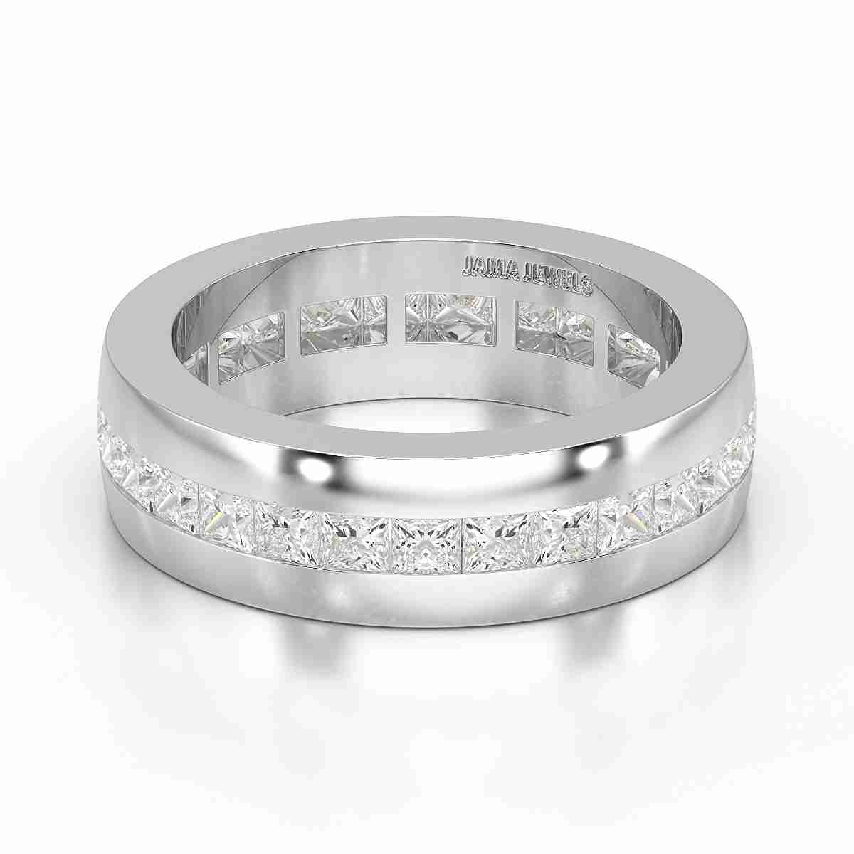 3 CT Princess Shape Lab Diamond Men's Ring