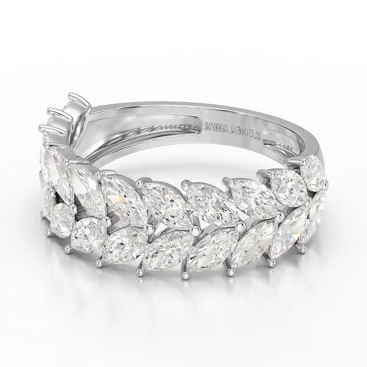 2.44 CT Marquise Cut Lab Diamond Ring