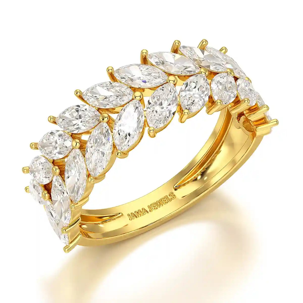 2.44 CT Marquise Cut Lab Diamond Ring