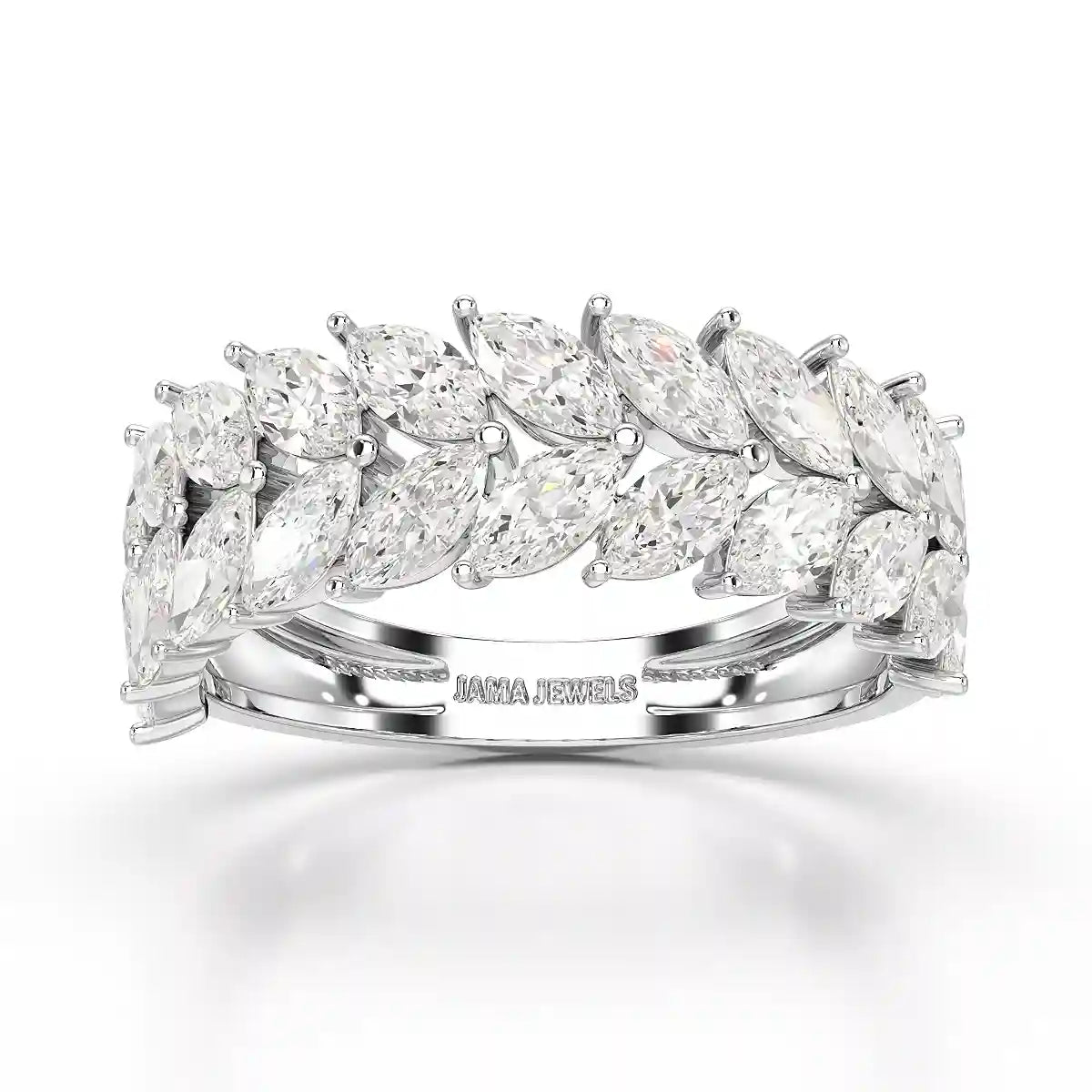 2.44 CT Marquise Cut Lab Diamond Ring
