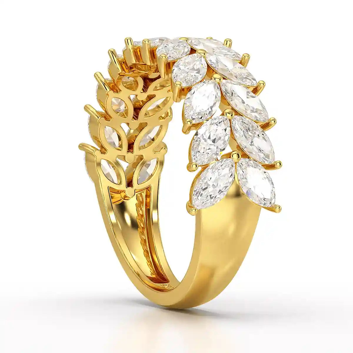 2.44 CT Marquise Cut Lab Diamond Ring