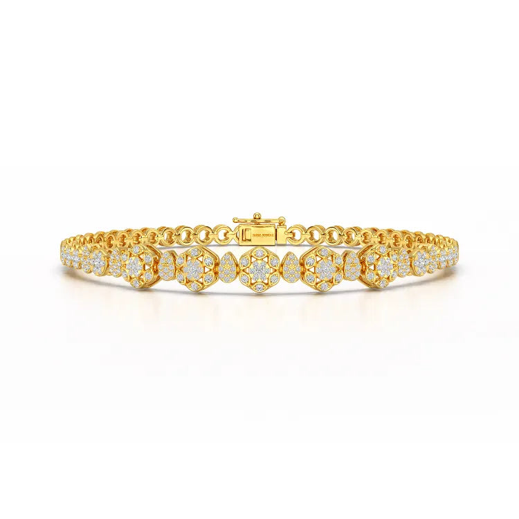 Exquisite 1.15 CT Lab Created Diamond Bracelet