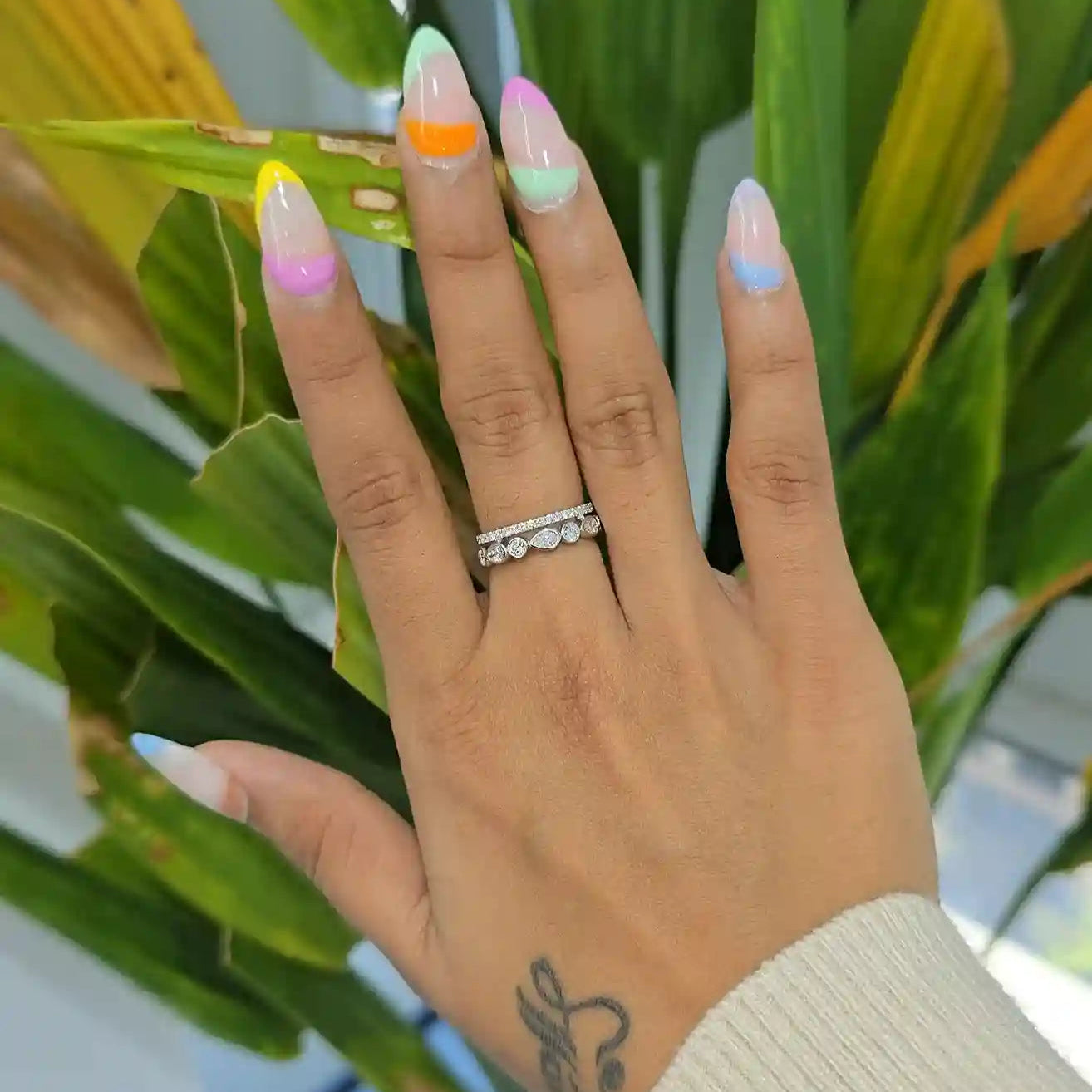 0.75 CT Lab Diamond Stack Ring (Ready for Delivery)