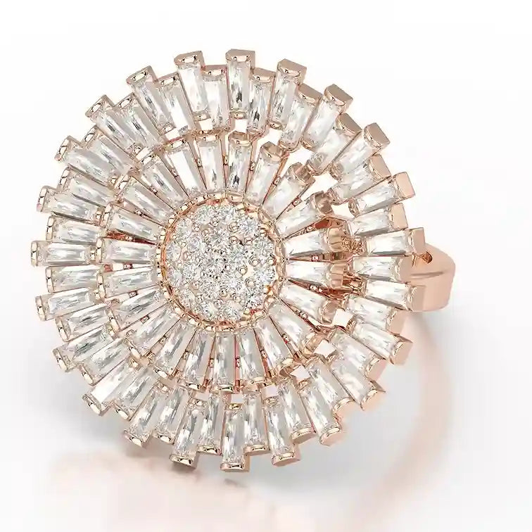 3.63 CT Round Cut Lab Diamond Ring