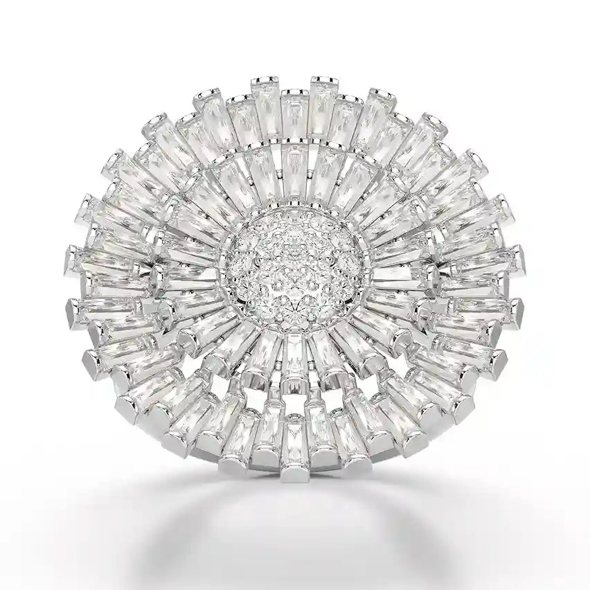 3.63 CT Round Cut Lab Diamond Ring