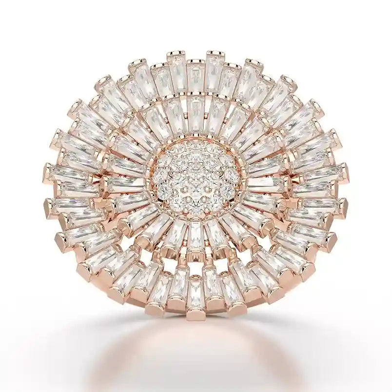 3.63 CT Round Cut Lab Diamond Ring