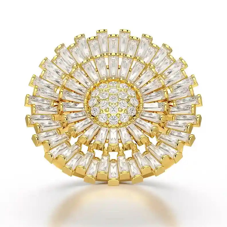 3.63 CT Round Cut Lab Diamond Ring