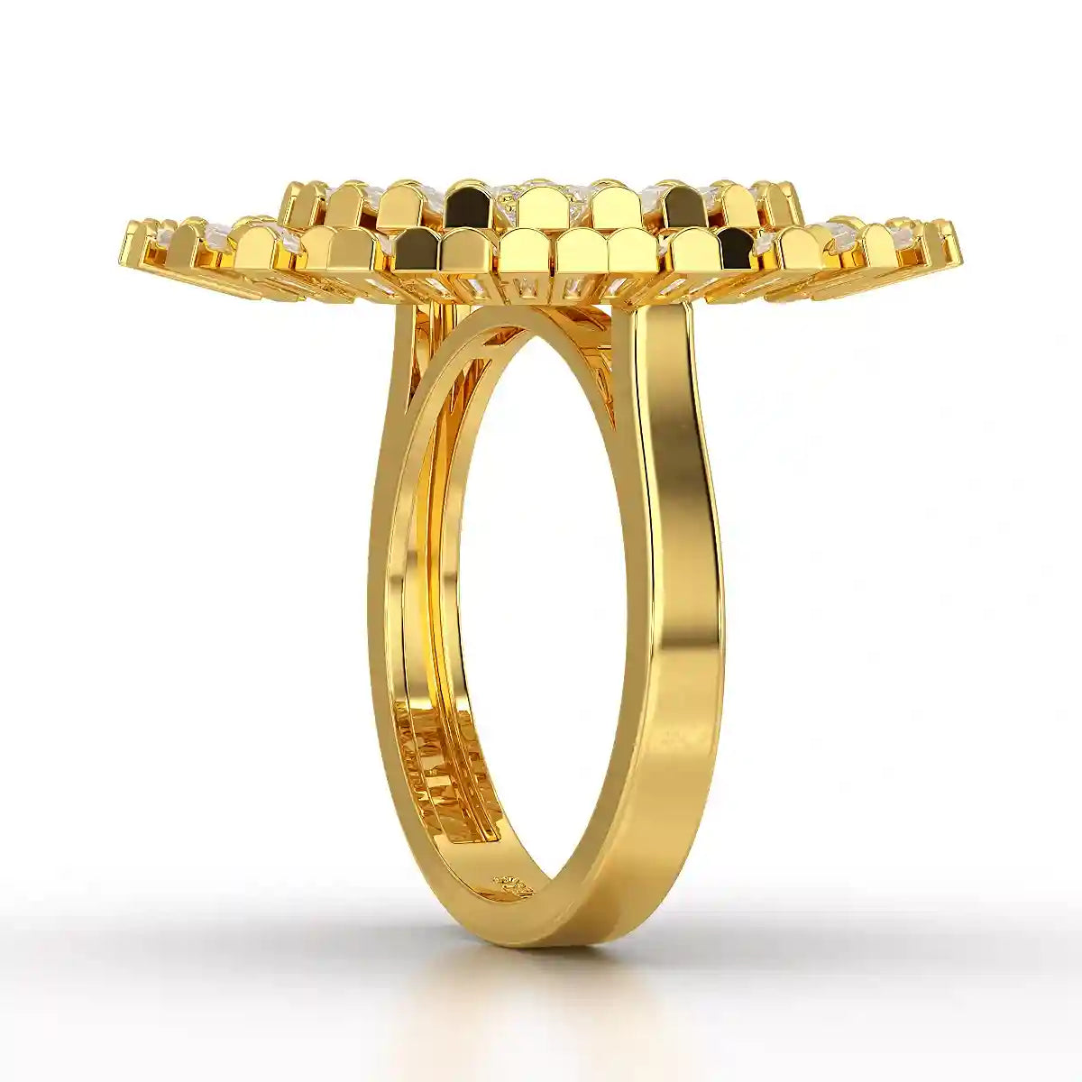 3.63 CT Round Cut Lab Diamond Ring